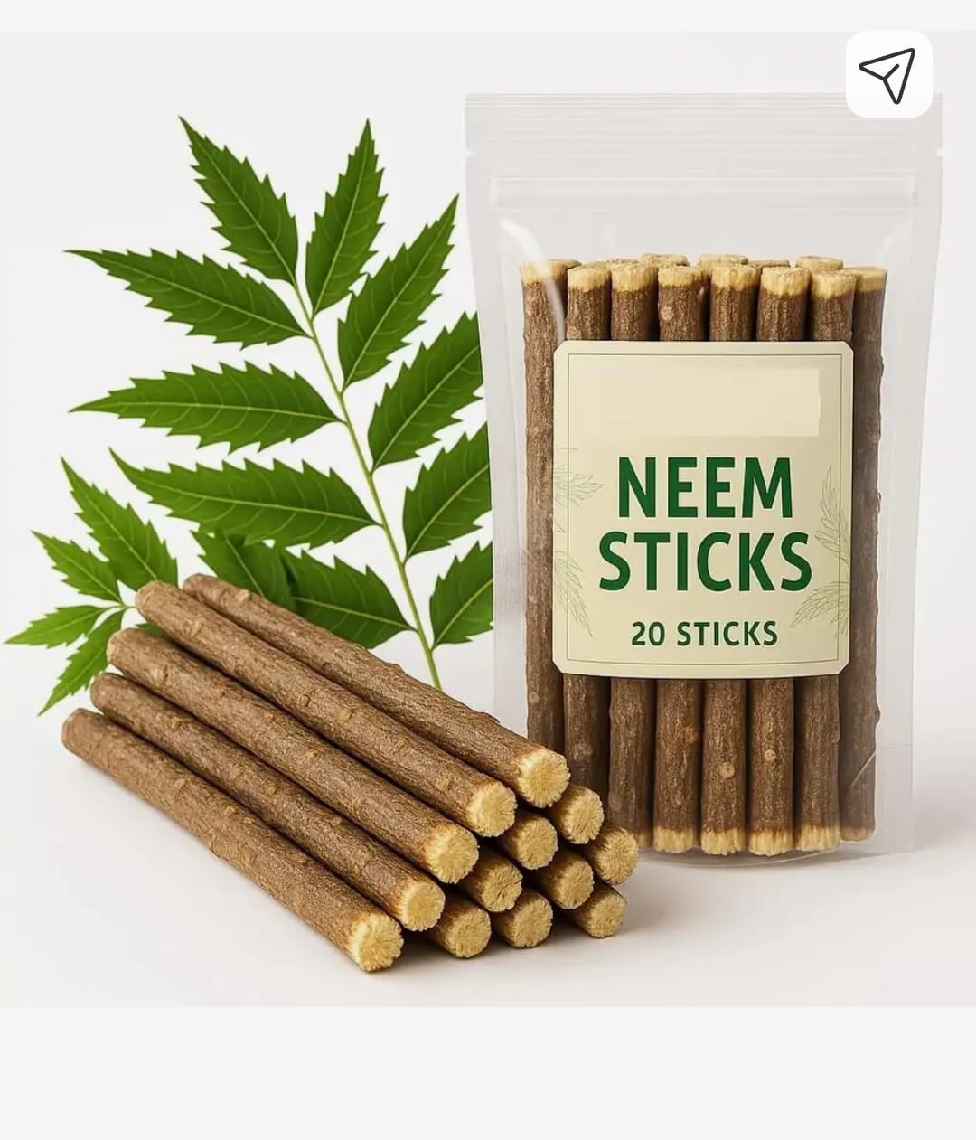 Neem Sticks  Pack of 1  ( 10 Sticks )