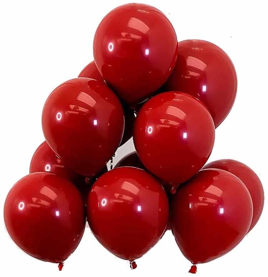 Garnett Red Premium Latex Balloons 10" - 50PC