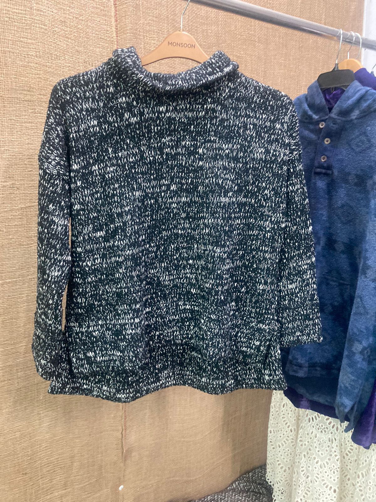 KNIT BOXY TOP-XXL / Multi