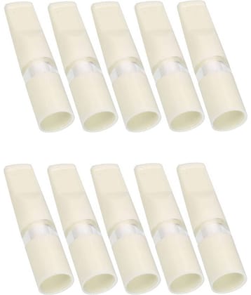 JMALL - White Acrylic Cigarette Lighter ( Pack Of 10 )