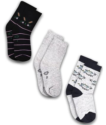 Dollar Socks Multicolor Cotton Blend Boy's Footies ( Pack of 3 )