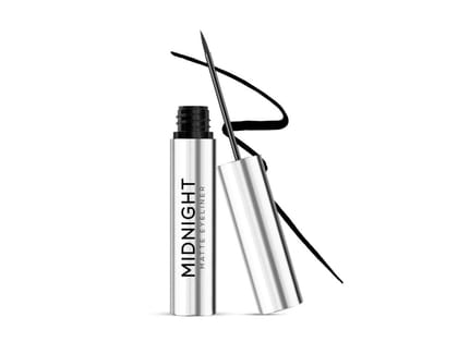 RENEE Midnight Matte Eyeliner, Darkest Black, Long Lasting, Smudge-Proof & Waterproof Formula, One-Swipe-Application with Intense Pigment, Enriched with Vitamin E, Camomile & Aloe Vera, 2.5ml RENEE Midnight Matte Eyeliner, Darkest Black, Long Lasting, Smudge-Proof & Waterproof Formula, One-Swipe-Application with Intense Pigment, Enriched with Vitamin E, Camomile & Aloe Vera, 2.5ml