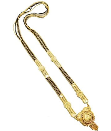 JIPPA - Golden Mangalsutra ( Pack of 1 )