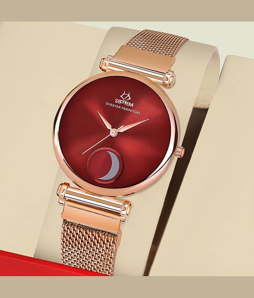 Septem Rose Gold Stainless Steel Analog Men's Watch