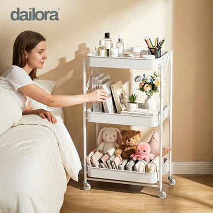 Multipurpose Foldable Kitchen Storage Trolley