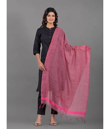 Apratim Pink Cotton Women's Dupatta - ( Pack of 1 )
