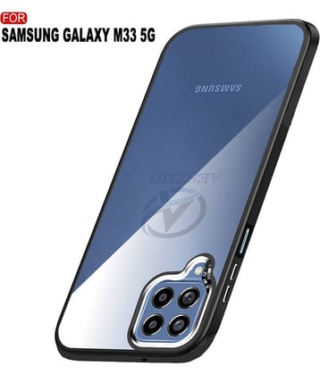 AESTMO - Transparent Polycarbonate Plain Cases Compatible For Samsung Galaxy M33 5G ( Pack of 1 )