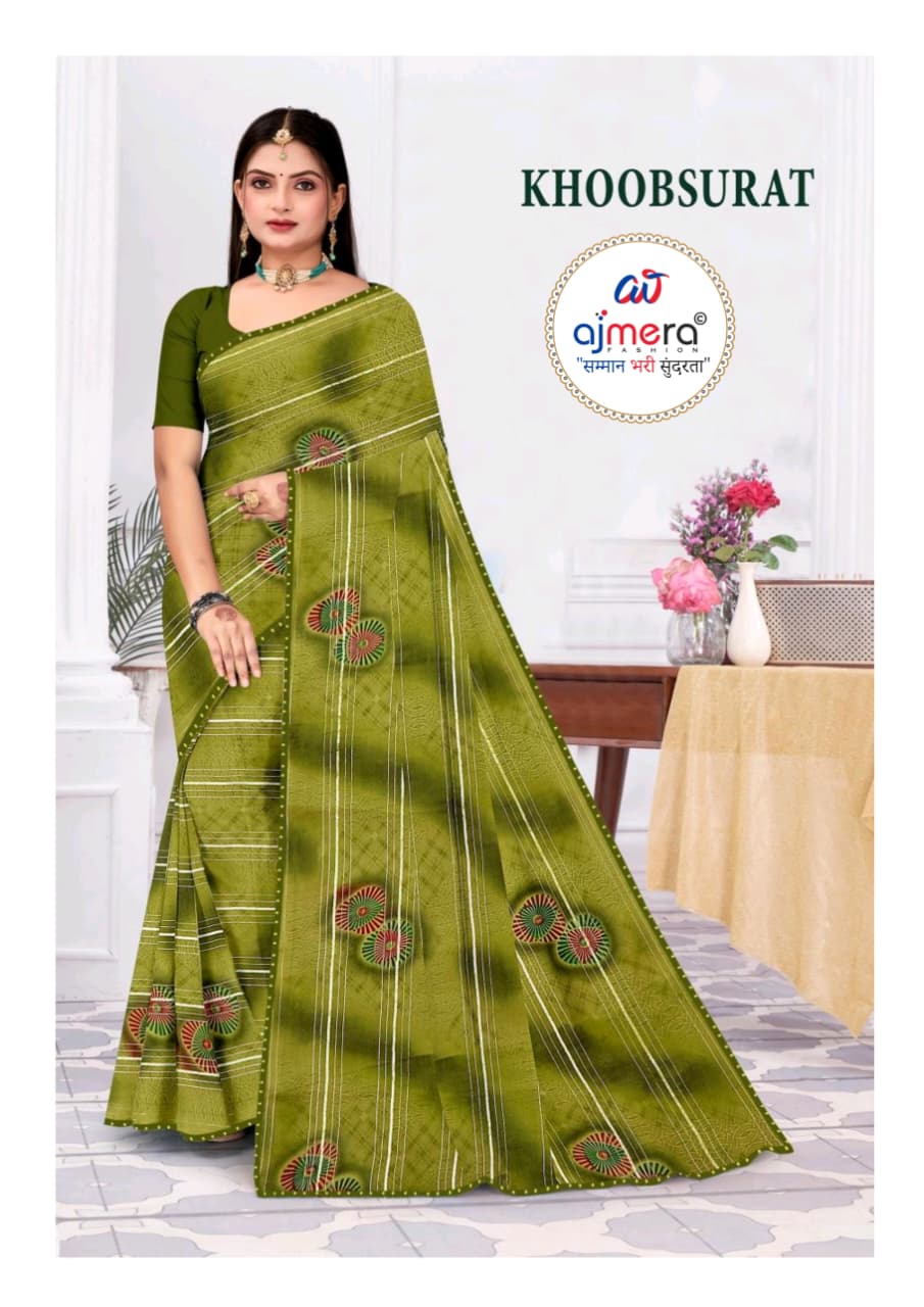 GPT Khoobsurat Saree with Unstitched Blouse