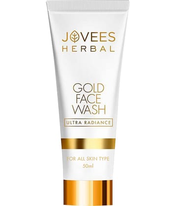 Jovees Herbal Gold Face Wash For Nourished And Radiant Glow For All Skin Types 50 ml (Pack of 1)