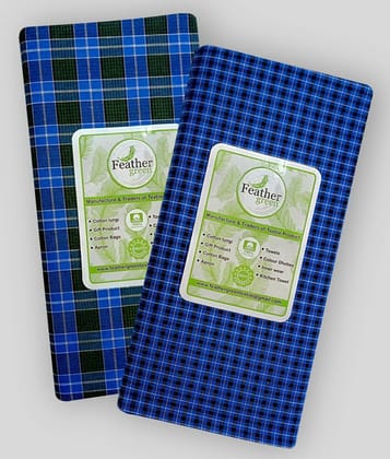 Feather Green Multi Lungi Pack of 2 - Free size