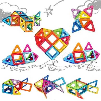 PlayMagic MagnaPlay Magnetic Tiles 32 Pcs