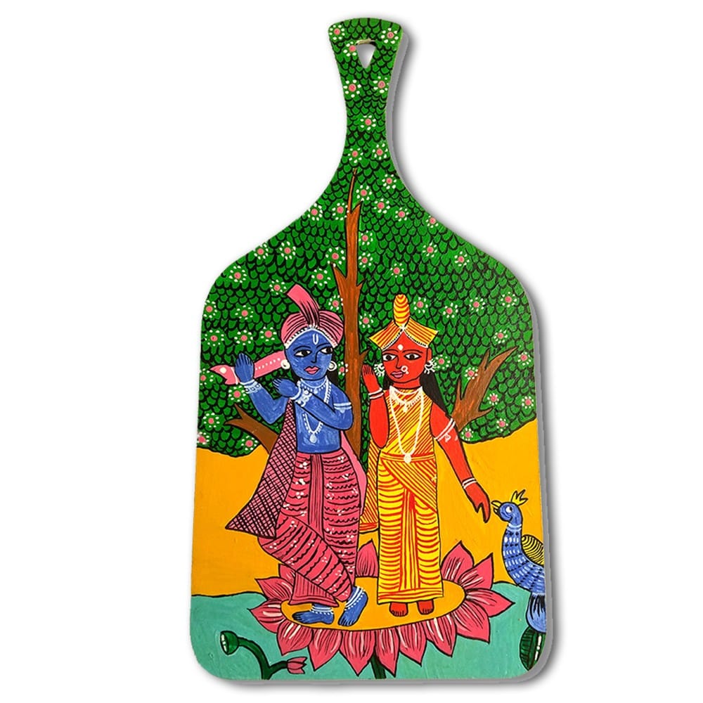 Kalighat Art on Chopping Board DIY Kit by Penkraft