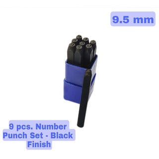 Number Punch Set 3/8 - (9.5 mm) Hardened Steel/Metal Die Jewelers with Case Number Punch Set 3/8 - (9.5 mm) Hardened Steel/Metal Die Jewelers with Case