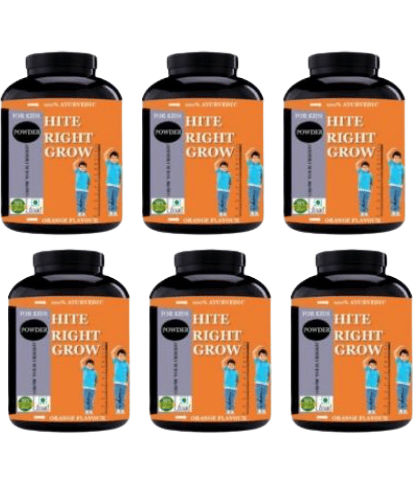 Hindustan Herbal HITE RIGHTGROW (ONLY FOR KIDS) 0.6 kg Powder Pack of 6