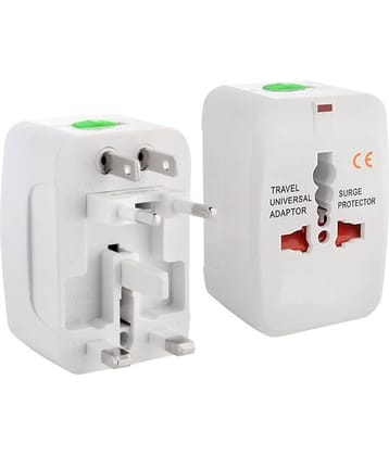 Dealcrox Universal World Travel Adapter : AU EU US UK Surge Protector