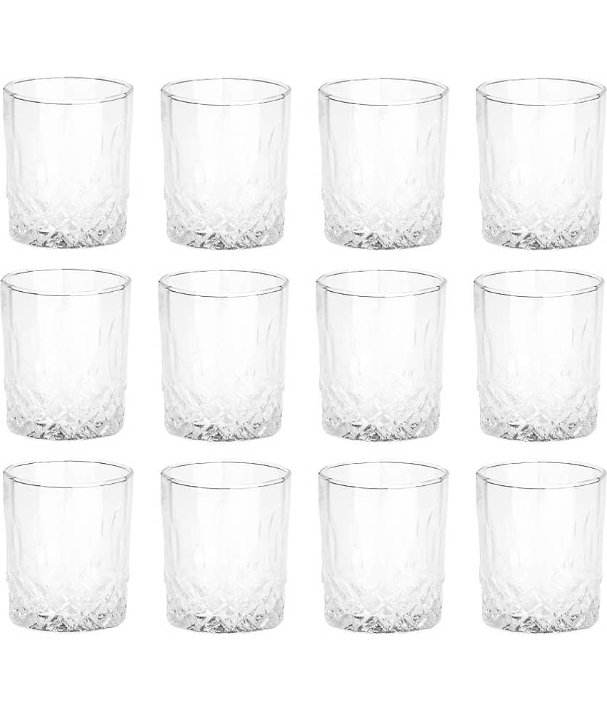Afast Whisky  Glasses Set,  200 ML - (Pack Of 12)