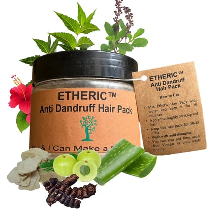 Etheric Anti Dandruff Hair Pack For Dandruff & Control Hair Fall - 150 gm