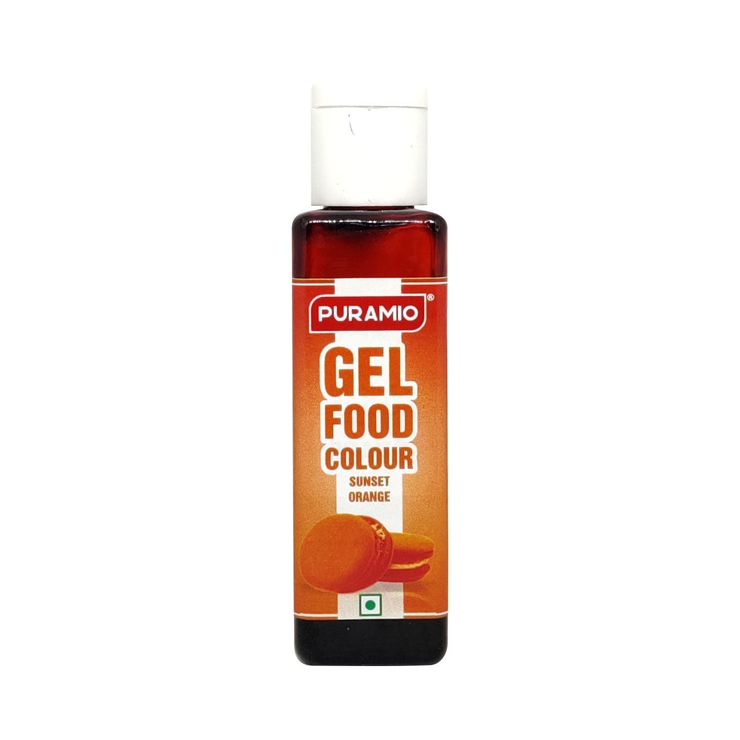 Puramio Gel Food Colour - Sunset Orange, 30 gm