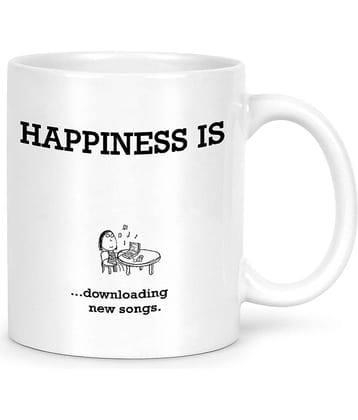 Idream Quote Printed Ceramic Coffee Mug 1 Pcs 330 mL