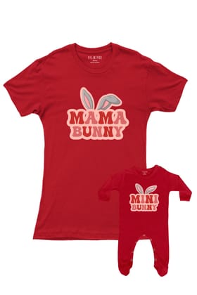 Mama Bunny - Mini Bunny-Red / Jumpsuit