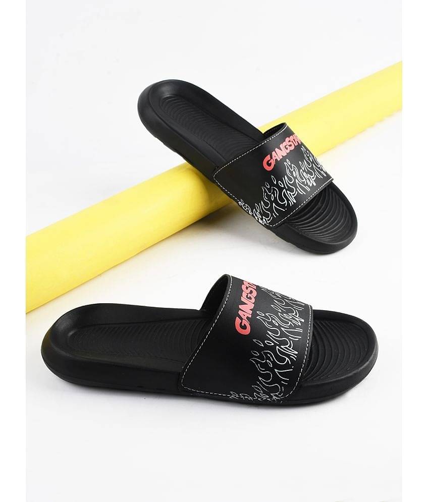 PERY PAO Black Men's Slide Flip Flop