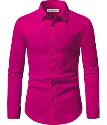 Navkanj Cotton Slim Fit Full Sleeves Men's Formal Shirt - Pink ( Pack of 1 )