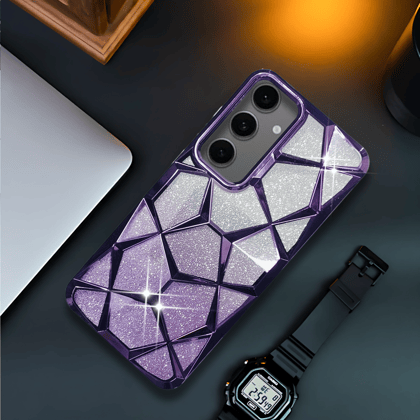 Dazzle Purple Silicone case for Samsung A15