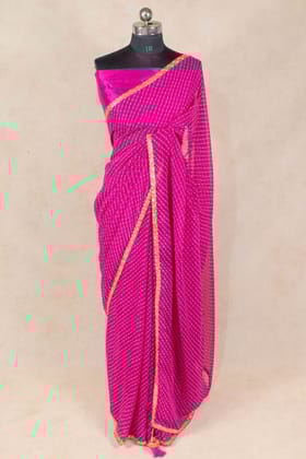 Georgette Mothda Saree with Small Border