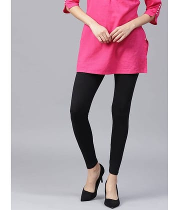TCG - Black Cotton Blend Women's Leggings ( Pack of 1 )