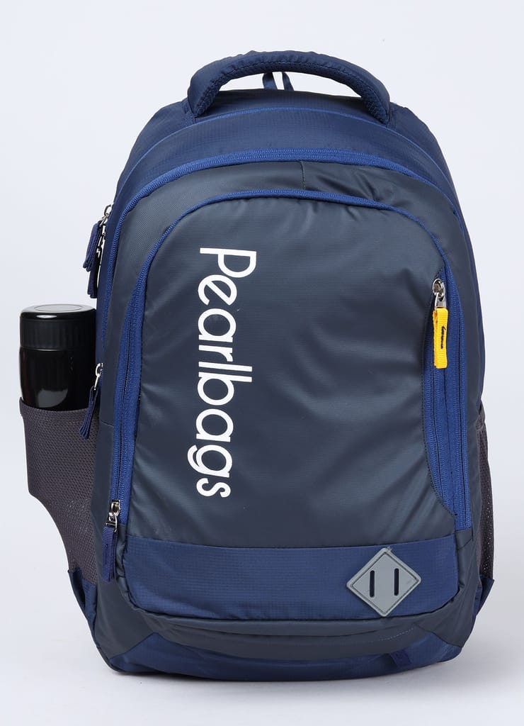 PB Pearlbags REVERB 21L Solid Laptop Backpack With Rain Cover,3 Compartment,Premium Fabric,Water Resistant Anti Theft,School & College Bag for Boys and Girls,Office & Travel Bag for Men and Women,46X31X15 Cms