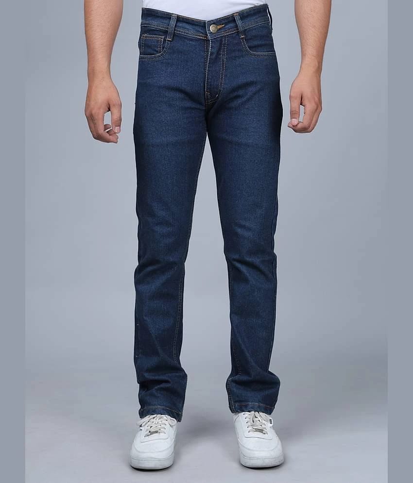 Eyebogler Skinny Fit Distressed Mens Jeans - Navy Blue ( Pack of 1 ) - None