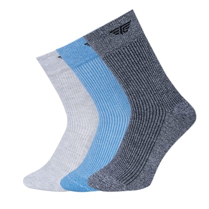 Red Tape Cotton Melange Full Length Socks For Men | Pack Of 3 Pair