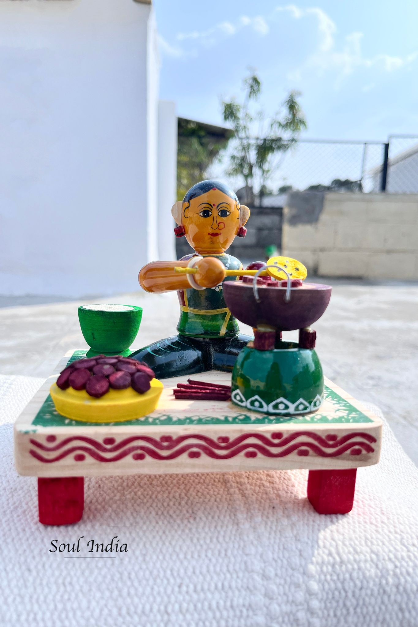 Handcrafted GI TAGGED Etikoppaka Village Lady