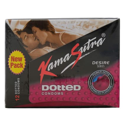 Kamasutra Dotted Condoms - 12 Pieces