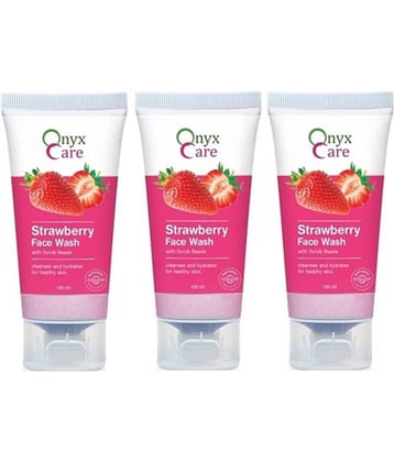 Onyx Care - Acne or Blemishes Removal Face Wash + Scrub For All Skin Type ( Pack of 3 )