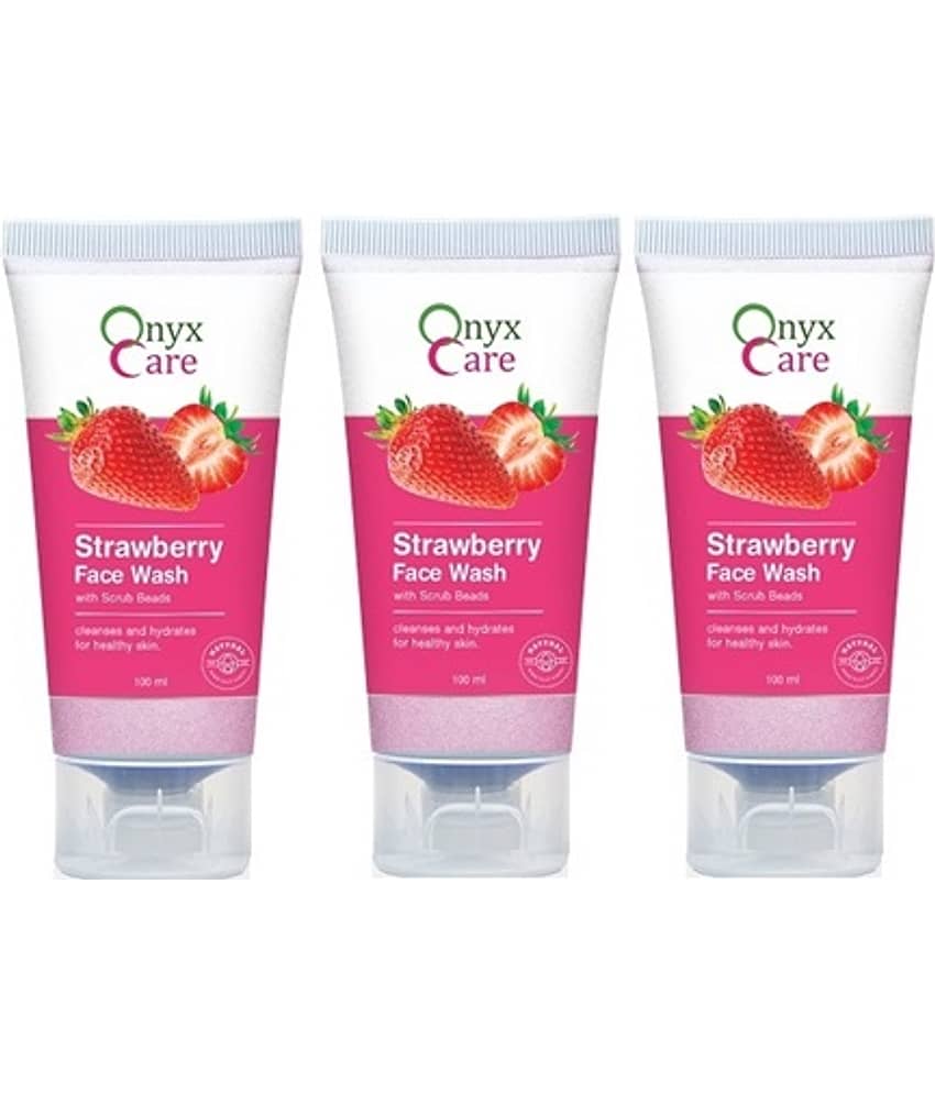Onyx Care - Acne or Blemishes Removal Face Wash + Scrub For All Skin Type ( Pack of 3 )