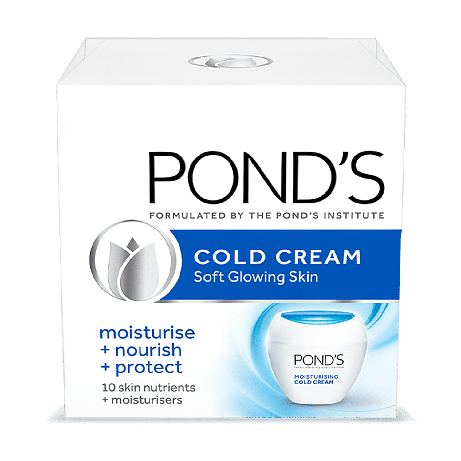 POND'S Cold Cream, Moisturising Soft Glowing Skin, 55 ml