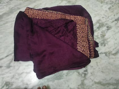 Traditional Embroidered Saree
