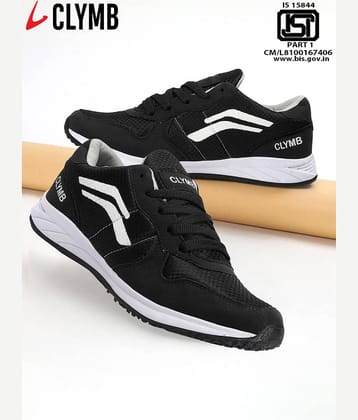 Clymb Black Men's Sports Running Shoes