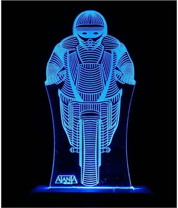 SUPER AJANTA 2029 Biker 3D Night Lamp Multi - Pack of 1