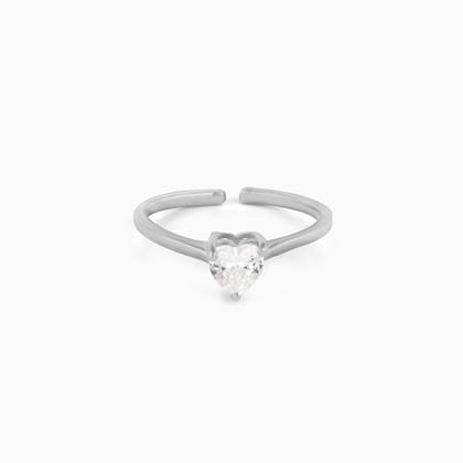 Silver Heart's Paradise Ring