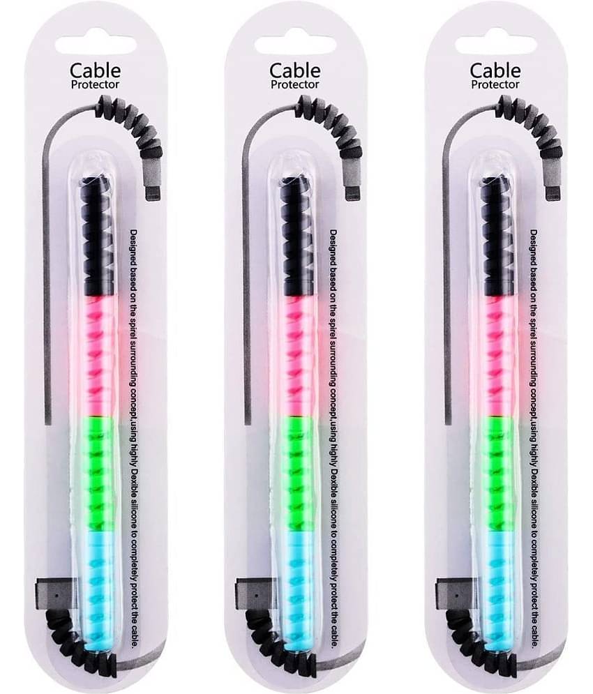 THRIFTKART - Adjustable Cable Protector for Smartphones and Tablets ( Multicolor )