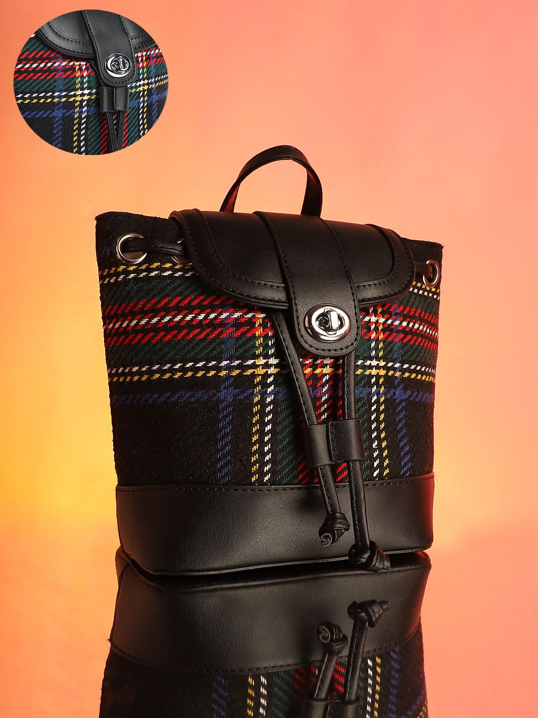 The Tartan Mini Backpack - Multicolour-Backpack