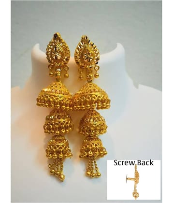 Darshini Designs Traditional Gold Plated Earrings For Women And Girls