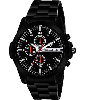 Versatile - Black Stainless Steel Analog Men's Watch