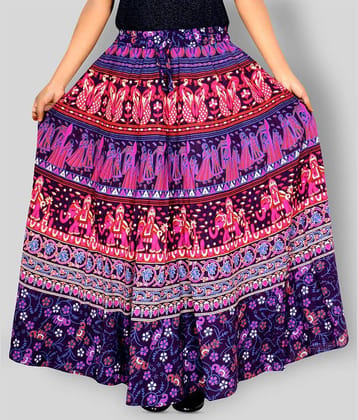 Sttoffa - Purple Cotton Women's Wrap Skirt ( Pack of 1 )