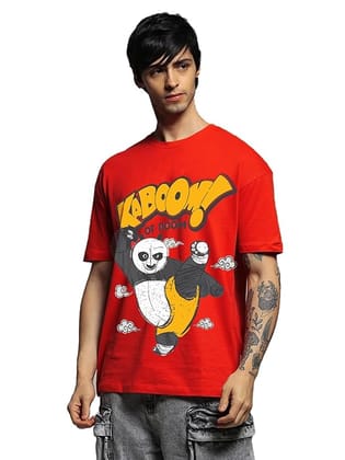 Miller Johnson Mens Cotton Oversized Graphic Print T-Shirt