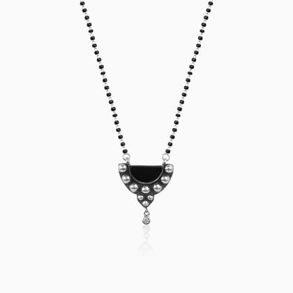 Oxidised Silver Sun Mangalsutra