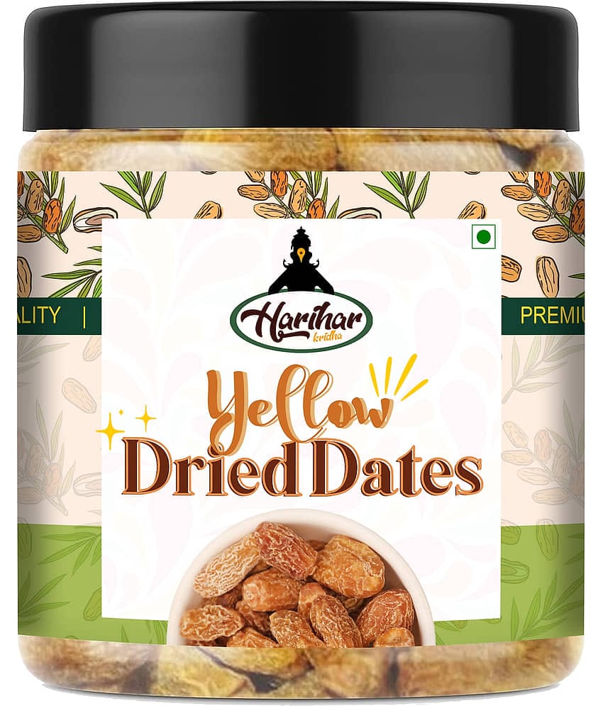 HARIHAR KRIDHA Dates (Khajoor) Premium Yellow Dry Dates | Kharak | 1Kg
