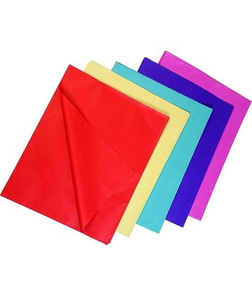 PRANSUNITA Other 120 Sheets Colored Tissue Paper Kite Making, Bulk Wrapping ( Pack of 1 )